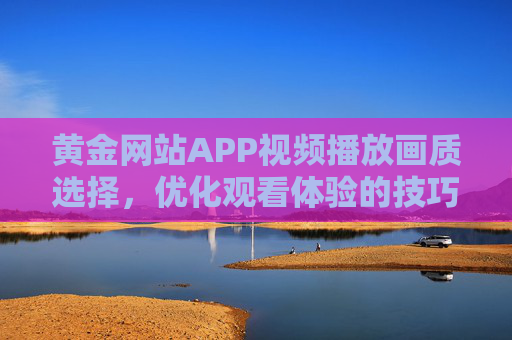 黄金网站APP视频播放画质选择，优化观看体验的技巧与策略