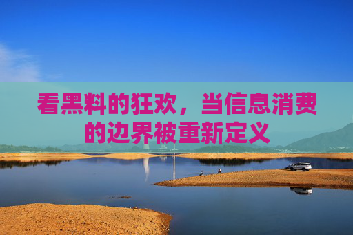 看黑料的狂欢，当信息消费的边界被重新定义