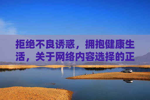 拒绝不良诱惑，拥抱健康生活，关于网络内容选择的正确引导