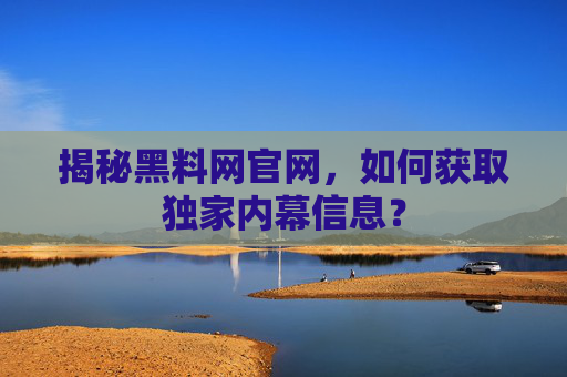 揭秘黑料网官网，如何获取独家内幕信息？