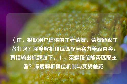 （注，根据用户提供的王者荣耀，荣耀能跟王者打吗？深度解析段位匹配与实力差距内容，直接输出标题如下，），荣耀段位能否匹配王者？深度解析段位机制与实战差距