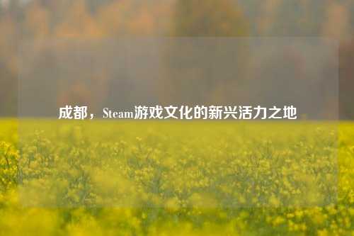 成都，Steam游戏文化的新兴活力之地