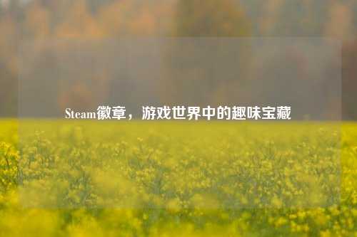 Steam徽章，游戏世界中的趣味宝藏
