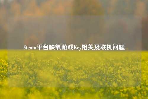 Steam平台缺氧游戏Key相关及联机问题