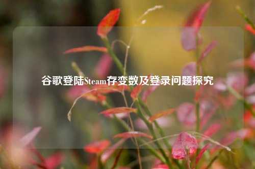 谷歌登陆Steam存变数及登录问题探究