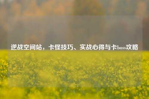 逆战空间站,卡怪技巧、实战心得与卡boss攻略