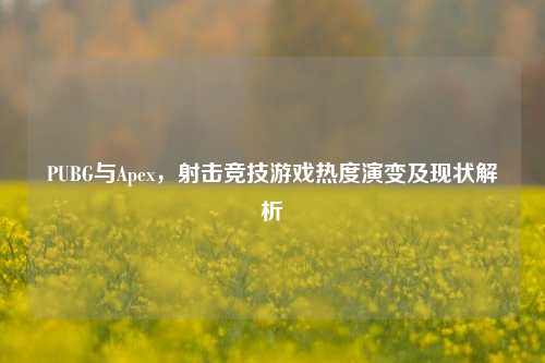 PUBG与Apex,射击竞技游戏热度演变及现状解析