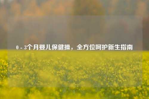 0 - 3个月婴儿保健操,全方位呵护新生指南