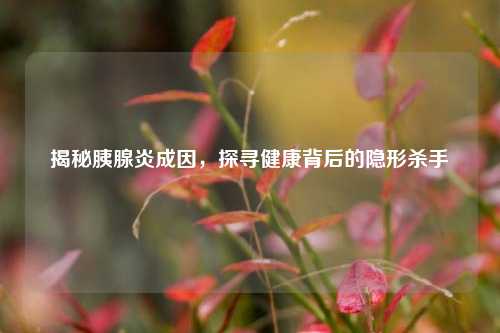 揭秘胰腺炎成因，探寻健康背后的隐形杀手