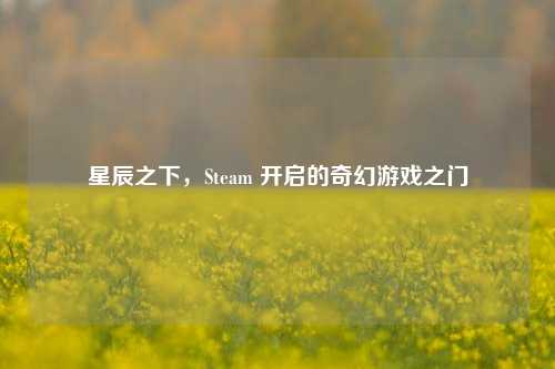 星辰之下,Steam 开启的奇幻游戏之门