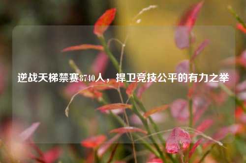 逆战天梯禁赛8740人,捍卫竞技公平的有力之举