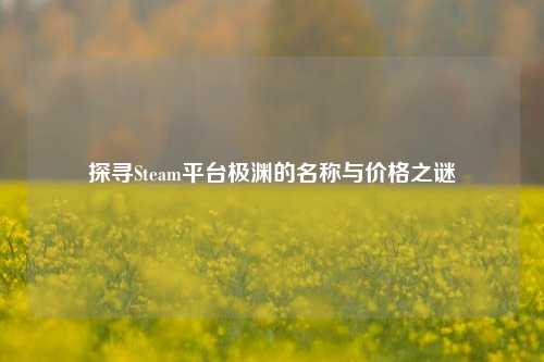 探寻Steam平台极渊的名称与价格之谜