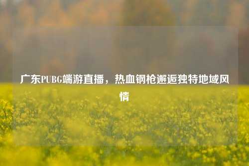 广东PUBG端游直播,热血钢枪邂逅独特地域风情